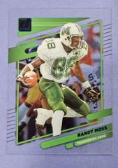 Randy Moss [Blue] #21 Football Cards 2023 Panini Chronicles Draft Picks Clearly Donruss Prices