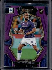 Arthur Cabral [Purple] Soccer Cards 2022 Panini Select Serie A Prices
