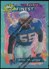 Willie McGinest [Refractor w/ Coating] #110 Football Cards 1995 Topps Finest Prices