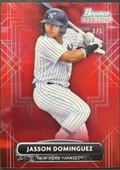 Jasson Dominguez [Red] #BSP-79 Baseball Cards 2022 Bowman Sterling Prices