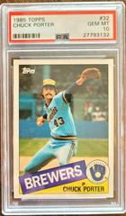 Chuck Porter #32 Baseball Cards 1985 Topps Prices