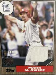 Mark McGwire [Gold] #87BR-MMC Baseball Cards 2022 Topps 1987 Series 2 Relics Prices