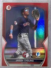 Jaison Chourio [Red] Baseball Cards 2023 Bowman 1st Edition Prices
