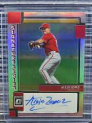Alejo Lopez [Holo] Baseball Cards 2022 Panini Donruss Optic Signature Series Prices