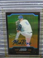 Mark Rogers [Auto. Refractor] Baseball Cards 2004 Bowman Chrome Draft Picks Prices