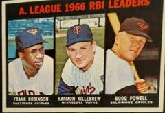 AL RBI Leaders [Robinson, Killebrew, Powell] #241 Baseball Cards 1967 Topps Prices