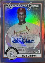 Bob Gibson [Autograph] #LG-21 Baseball Cards 2023 Topps Legends of the Game Prices