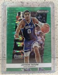 Jayson Tatum [Green Pulsar] Basketball Cards 2022 Panini Prizm Draft Picks Prices
