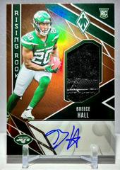 Breece Hall [Gloves] Football Cards 2022 Panini Phoenix Rising Rookie Material Signature Prices