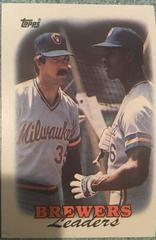 Brewers Leaders [G. Braggs, T. Muser] Baseball Cards 1988 Topps Prices