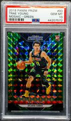Trae Young [Green] #93 Basketball Cards 2018 Panini Prizm Mosaic Prices