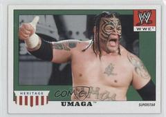 Umaga Wrestling Cards 2008 Topps Heritage IV WWE Prices
