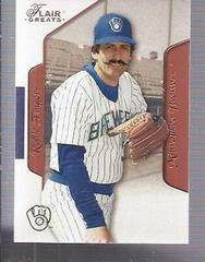 Rollie Fingers #42 Baseball Cards 2003 Flair Greats Prices