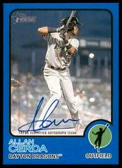 Allan Cerda [Blue] #ROA-AC Baseball Cards 2022 Topps Heritage Minor League Real One Autographs Prices