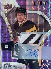 Jake Guentzel [Purple Diamond Autograph Patch] Hockey Cards 2021 Upper Deck Allure Prices