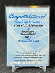 Logan Tanner #C22A-LT Baseball Cards 2022 Bowman Draft Class of Autographs Prices