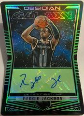Reggie Jackson [Green] #GA-RJK Basketball Cards 2018 Panini Obsidian Galaxy Autographs Prices
