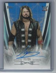 AJ Styles [Blue] Wrestling Cards 2020 Topps WWE Undisputed Autographs Prices