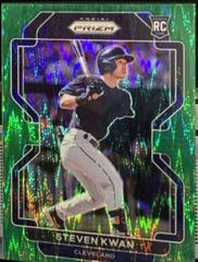 Steven Kwan [Forest Green Flash Prizm] #51 Baseball Cards 2022 Panini Prizm Prices