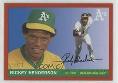 Rickey Henderson [Red] #11 Baseball Cards 2020 Topps Archives Prices