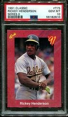 Rickey Henderson [Series II] Baseball Cards 1991 Classic Prices