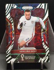 Sergino Dest [Choice Zebra] Soccer Cards 2022 Panini Prizm World Cup Prices