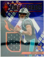 Bryce Young [Purple] #FIRE-12 Football Cards 2023 Panini Phoenix Fire Fabrics Prices
