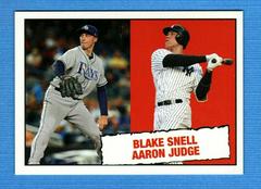 Blake Snell, Aaron Judge #36 Baseball Cards 2019 Topps Throwback Thursday Prices