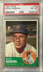 Richie Ashburn #135 Baseball Cards 1963 Topps Prices