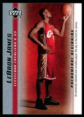 LeBron James [2007 Cleveland National] #1 Basketball Cards 2003 Upper Deck Phenomenal Beginning Prices