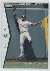 Rickey Henderson [Silver] Baseball Cards 1995 SP Prices