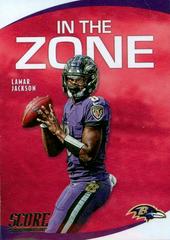 Lamar Jackson Football Cards 2020 Panini Score in the Zone Prices