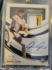 Aaron Ashby [Patch Autograph Holo Silver] Baseball Cards 2022 Panini Immaculate Prices