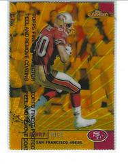 Jerry Rice [Gold Refractor w/ Coating] #60 Football Cards 1999 Topps Finest Prices