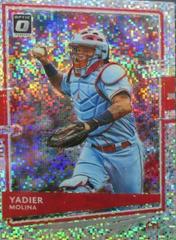 Yadier Molina [White Sparkle] #102 Baseball Cards 2020 Panini Donruss Optic Prices