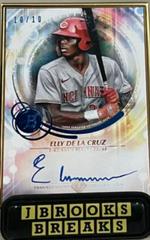 Elly De La Cruz [SP Variation Blue] #TCAV-ED Baseball Cards 2022 Bowman Transcendent Autographs Prices