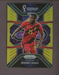 Jeremy Doku [Gold] Soccer Cards 2022 Panini Prizm World Cup Phenomenon Prices