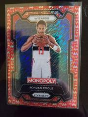 Jordan Poole [Red Millionaire Shimmer] #88 Basketball Cards 2023 Panini Prizm Monopoly Prices