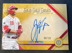 Joey Votto [Red] #GGA-JV Baseball Cards 2022 Topps Tribute Solid Gold Greats Autographs Prices