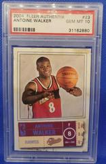 Antoine Walker #23 Basketball Cards 2004 Fleer Authentix Prices