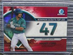 Harry Ford [Red] #BTP-47 Baseball Cards 2023 Bowman Scouts Top 100 Prices
