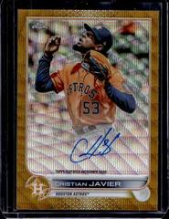 Cristian Javier [Gold Wave] #CVA-CJ Baseball Cards 2022 Topps Chrome Veteran Autographs Prices