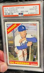 Joc Pederson [Red Ink] #JPE Baseball Cards 2015 Topps Heritage Real One Autographs Prices