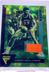 Kareem Abdul Jabbar [Fanatics Green Cracked Ice] Basketball Cards 2020 Panini Flux Prices