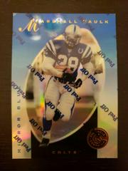 Marshall Faulk [Mirror Blue] #94 Football Cards 1997 Pinnacle Certified Prices