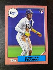 Wander Franco [Red] #78B-47 Baseball Cards 2022 Topps Mini 1987 Prices