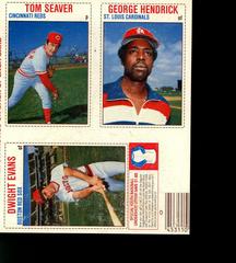 Dwight Evans, George Hendrick, Tom Seaver [L Panel Hand Cut] Baseball Cards 1979 Hostess Prices