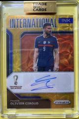 Olivier Giroud [Choice Gold] #S-OG Soccer Cards 2022 Panini Prizm World Cup Signatures Prices