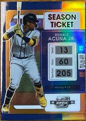 Ronald Acuna Jr. [Neon Orange] #24 Baseball Cards 2022 Panini Chronicles Contenders Optic Prices