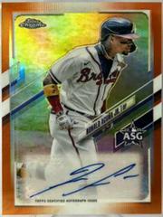 Ronald Acuna Jr. [Orange Refractor] #CUSA-RA Baseball Cards 2021 Topps Chrome Update Autographs Prices